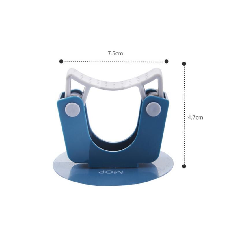 Étagère de rangement pour balai | Pince de fixation adhésive pour balai et balai à franges murale, support de rangement sans couture, accessoires de cuisine et de salle de bains