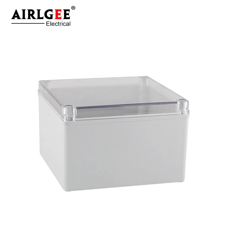 200*200*130mm waterproof junction box transparent cover distribution box plastic box cable box control box splash