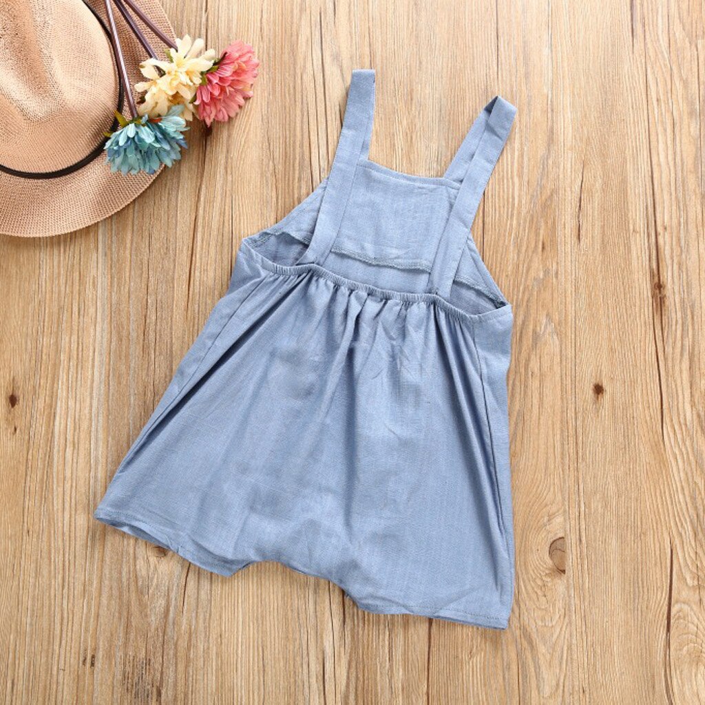 Casual Baby Clothes Summer Newborn Infant Baby Girl Boy Sleeveless Gallus Romper Jumpsuit Set Overalls For Children