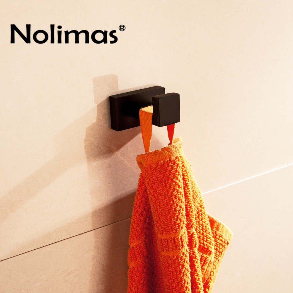 SUS 304 Stainless Steel Bathroom Hardware Set Paper Holder Toilet Brush Holder Towel Bar Bathroom Accessories: Robe Hook