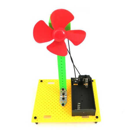 Four-Leaf Multicolor Plastic Propeller Fan Model DIY Science and Technology Paddle Fan Windmill Module Spare Parts