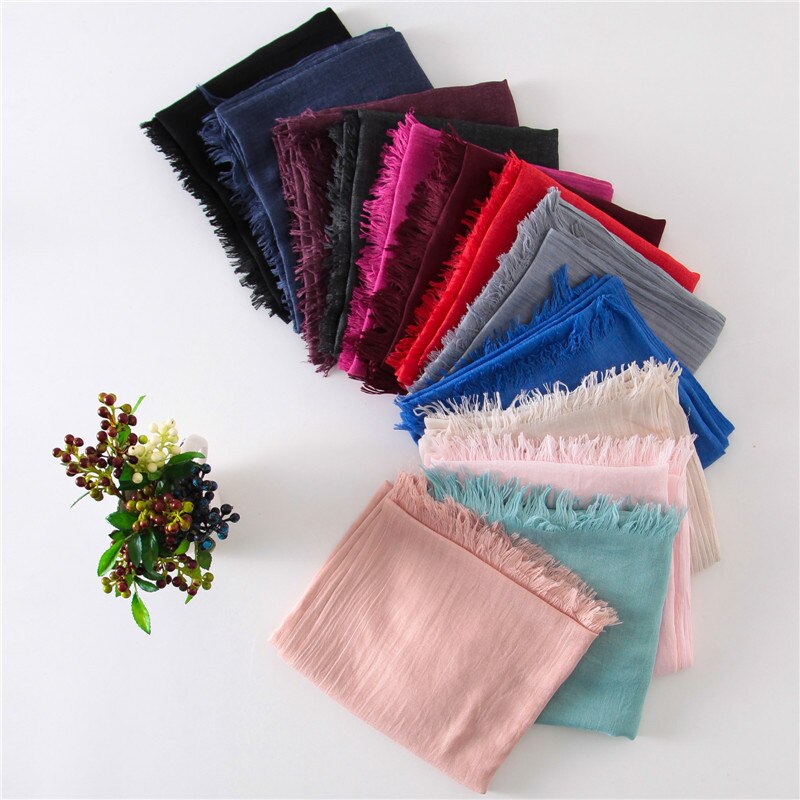 Effen winter dames katoenen sjaal pashmina sjaals warme dekens omslagdoeken dames foulard bandana merk sjaals sjaals hijab