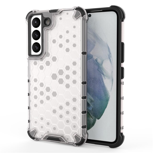 For Samsung Galaxy S22 Ultra 5G Case Shockproof Hybrid Armor Bumper Transparent Phone Case For Samsung S22 Ultra S22+ Back Cover: For S22 Plus / sliver