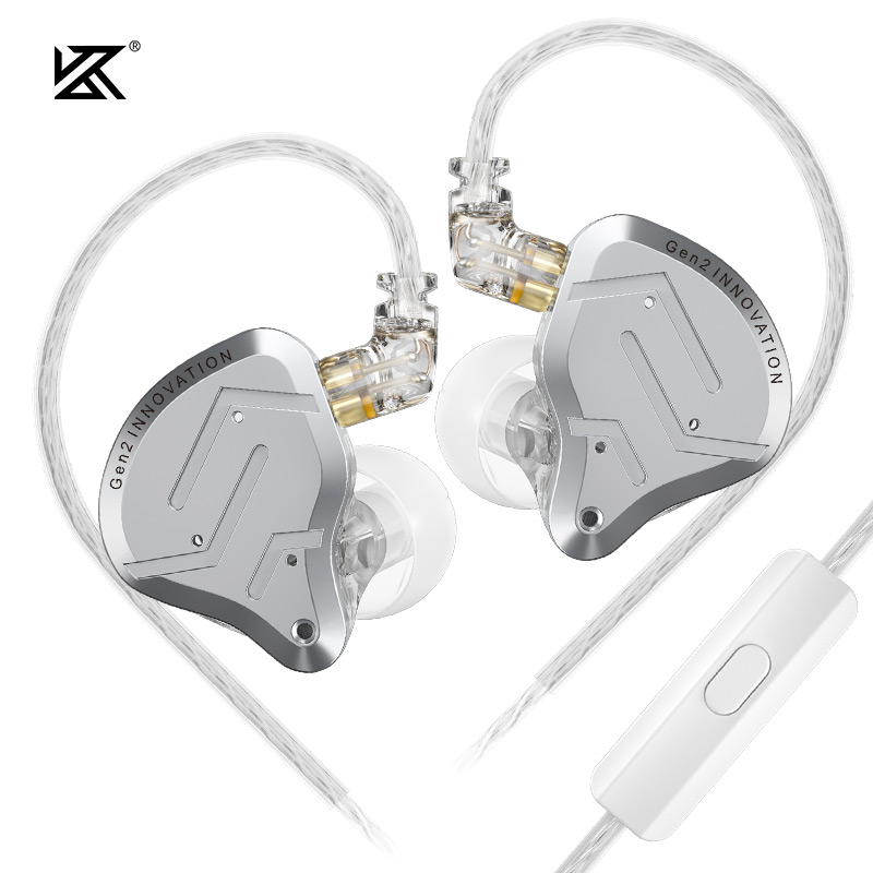 KZ ZSN Pro 2 Hybrid Drive 1BA + 1DD auriculares intrauditivos de Metal auriculares de graves HIFI auriculares deportivos con cancelación de ruido: YELLOW