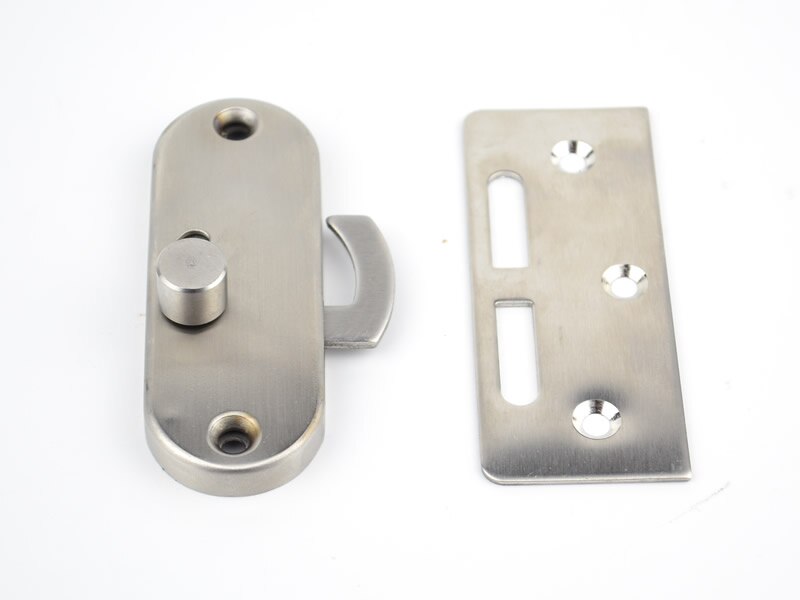 304 låse i rustfri stålkrog til trædøre i aluminiumslegering, ensidig lås, overflademontering, hardware-låse