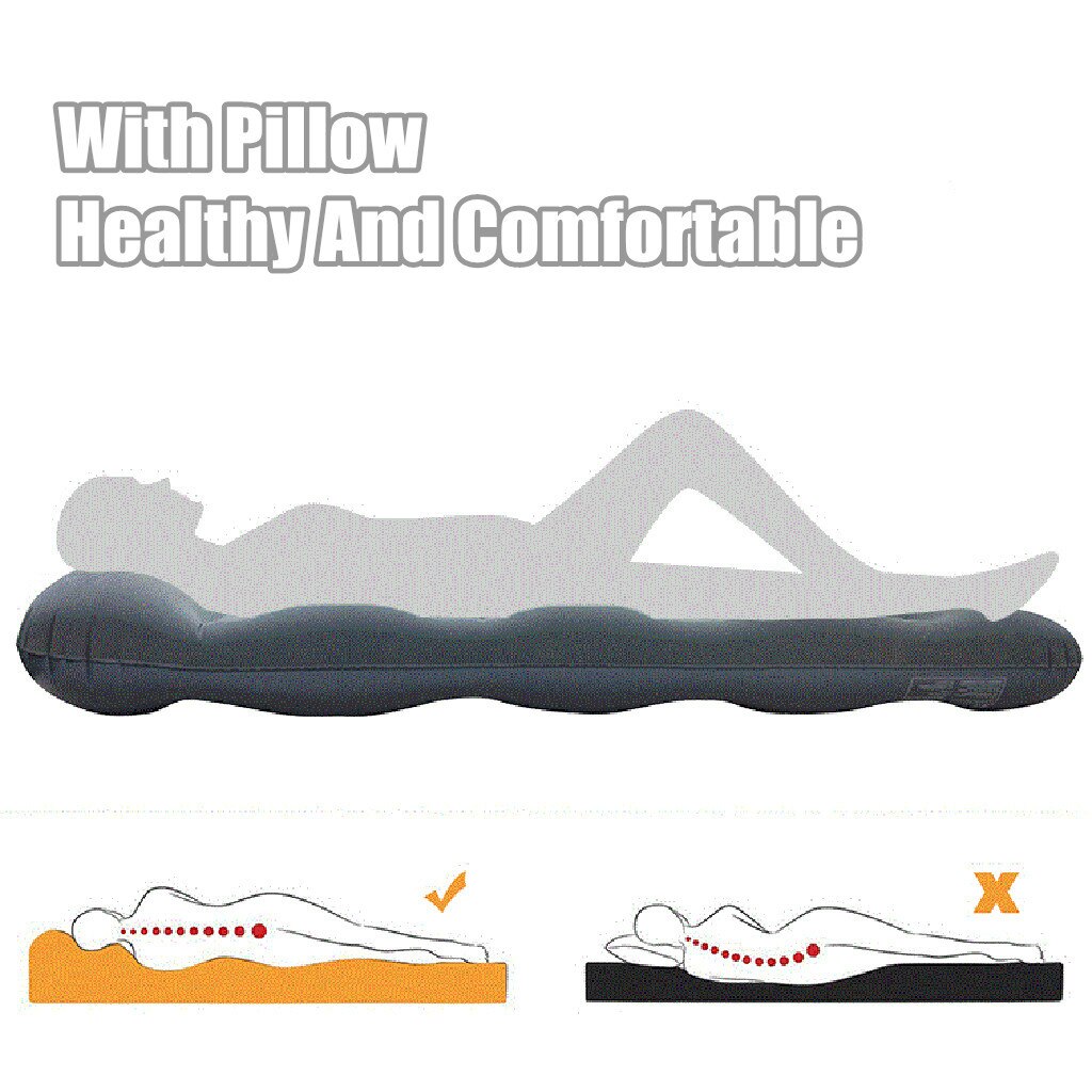 Camping Sleeping Pad Inflatable Travel Backpack Air Mattress Outdoor portable ultralight camping sleeping mat with pillow