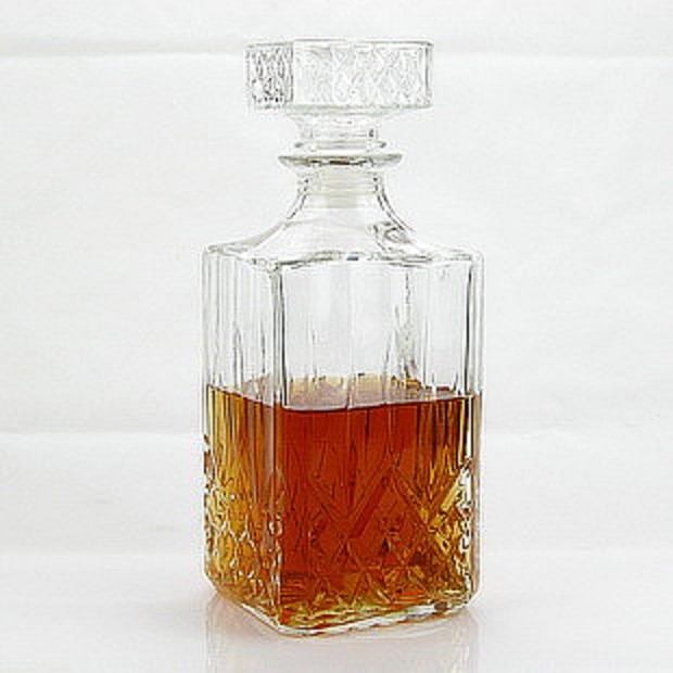 1PC offre spéciale luxe sans plomb carré verre bouteille de vin whisky décanteur alcool conteneur verseur vin Carafe 800ML JR 1084