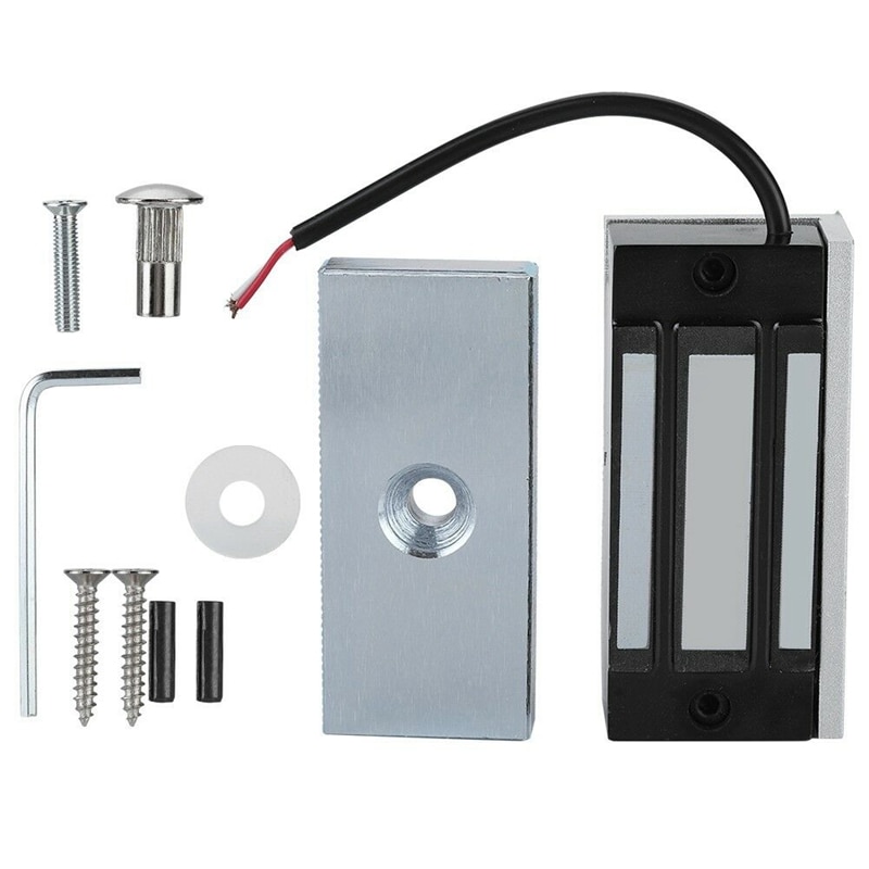 Dc24V Door Electric Magnetic Electromagnetic Lock 60Kg Holding Entry Access Mini: Default Title
