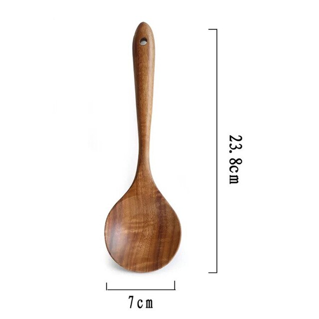 Gadgets Kitchen Utensils Wooden Spoons Utensil Kitchen Cooking Bamboo Tools: Wooden Soup Spoon
