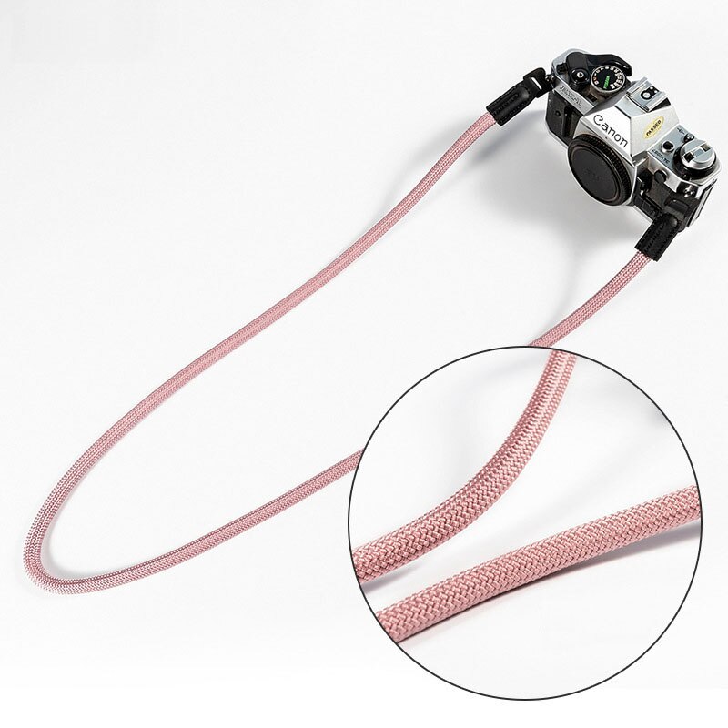 Cuerda de Nylon de cámara de hombro correa de cuello correa para Mirrorless cámara Digital Fuji X-H1 X-Pro2 X-T3 X-T2 X-T30 X-T20 X-E3 X-T100 X-A5: Rose Gold