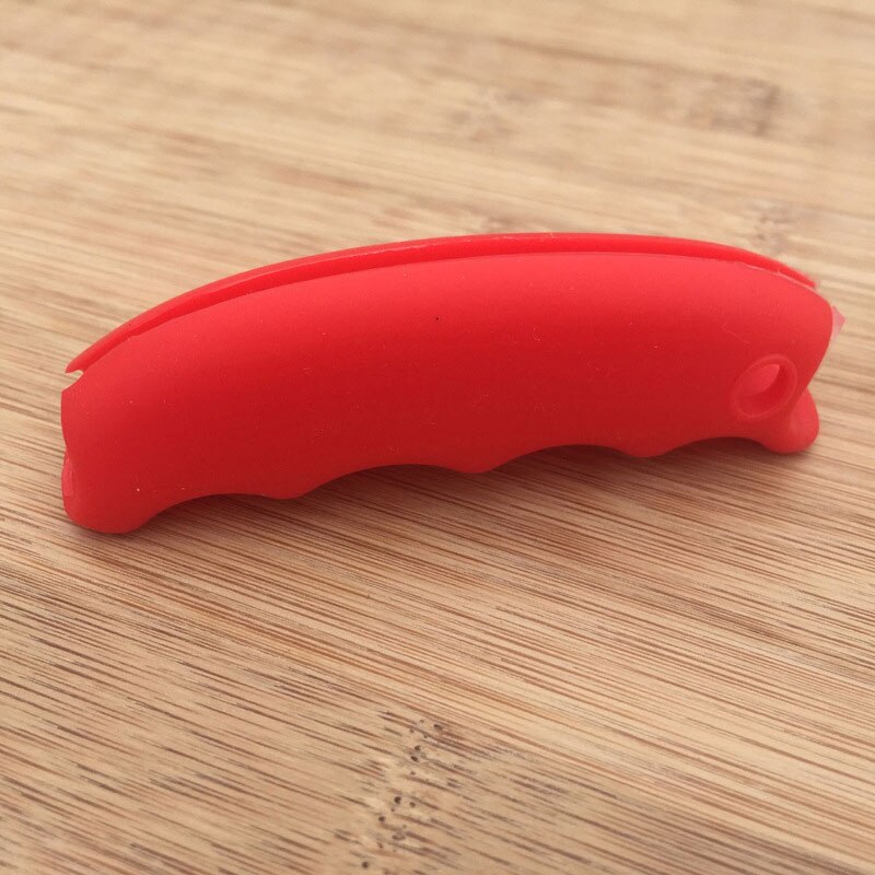 Good Healthy Plastic Bag Holder Carrier Strong Silicone Handle Carrier for Grocery Plastic Bag Shopping Bags Garbage Bag: Red