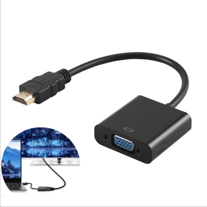 1Pc 1080P Hdmi-Compatibel Naar Vga Adapter Digitaal Naar Analoog Converter Kabel Voor Xbox PS4 Pc Laptop tv Box Om Projector Displayer
