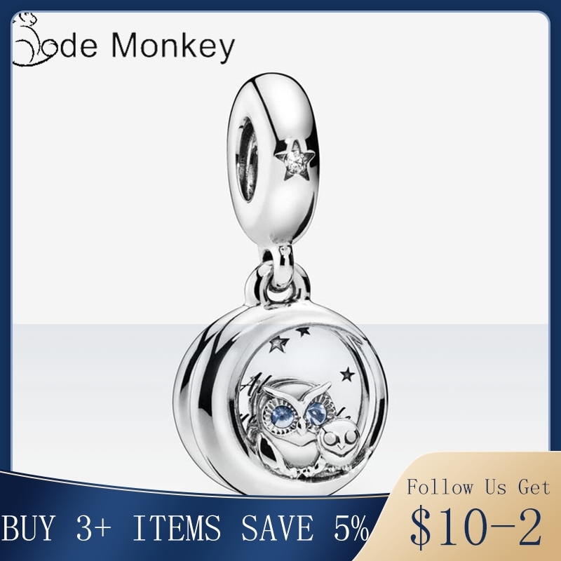 Codemonkey Little Uil Charm Authentieke 925 Sterling Zilveren Kralen Fit Originele Armband Diy Sieraden Maken CMS1504