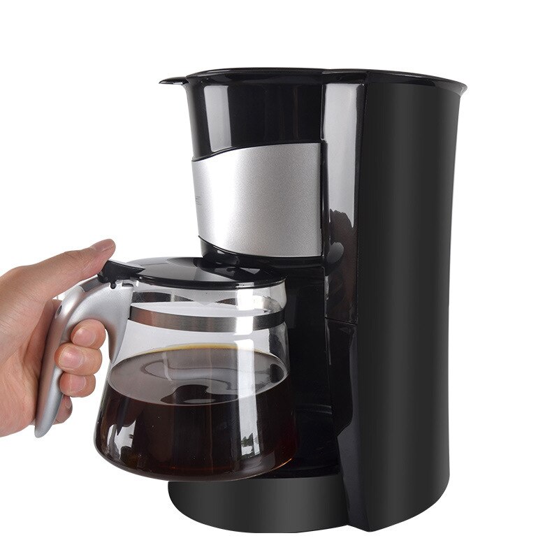 1300ml 800w automatisk kaffebryggare elektrisk kaffekanna moka kaffekokare av livsmedelskvalitet för bryggmaskin: Svart / Storbritannien