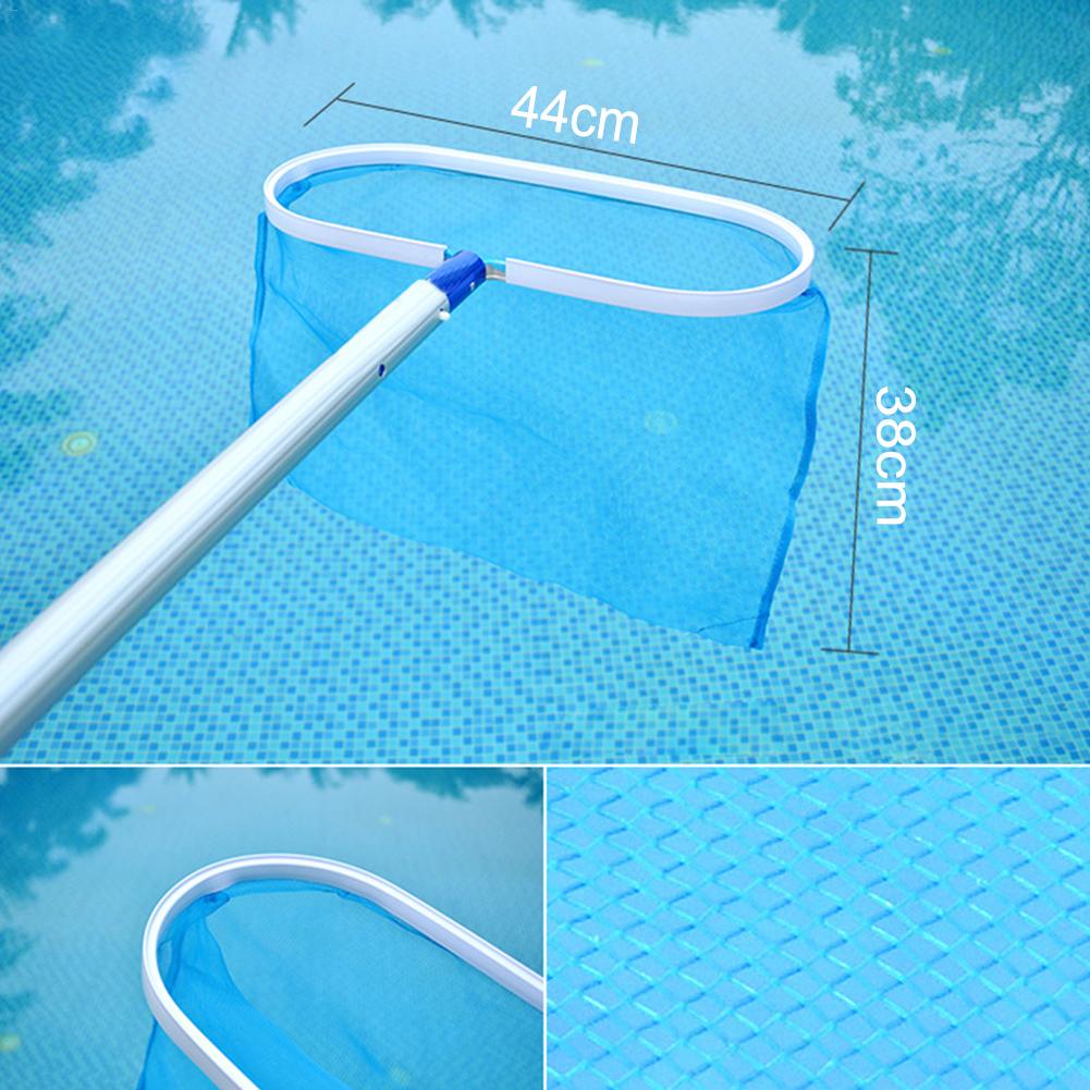 Aluminum Plastic Swimming Pool Net Leaf Rake Mesh Skimmer Telescopic Pole Pools Spas Lightweight Cleaning Tool Water Fishing Net