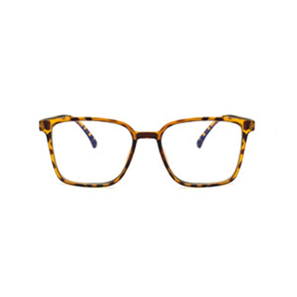 Latest Anti-blue Light Glasses Protect Eyeys Frame Simple And Versatile Retro PC Flexible Hinge Comfortable Nose Pads: leopard print