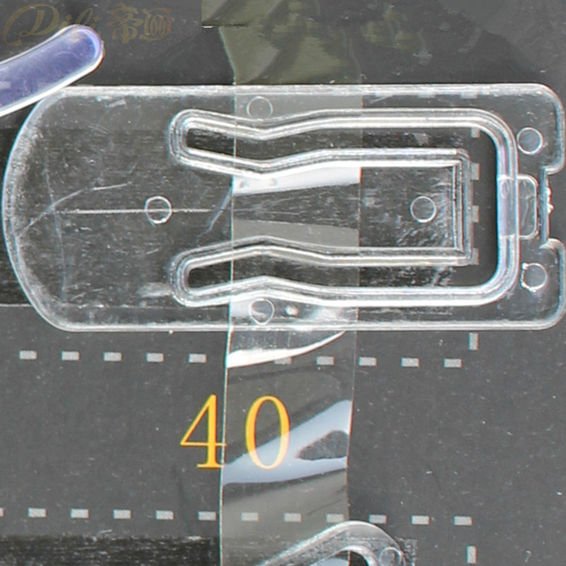200 stück Kunststoff Hemd Clips Weißes Hemd Stift Kleidungsstück Verpackung Socken Paket Clips transparent: 40 transparent