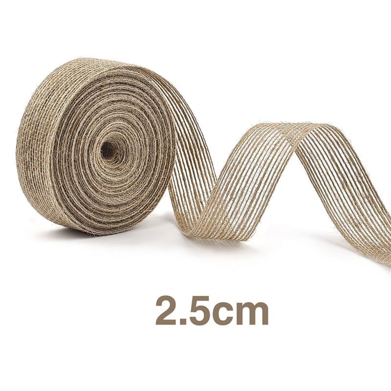 10M/Roll Jute Jute Rollen Hessische Lint Met Kant Vintage Rustieke Bruiloft Decoratie Party DIY Ambachten Kerstcadeau verpakking: Antique Zinc