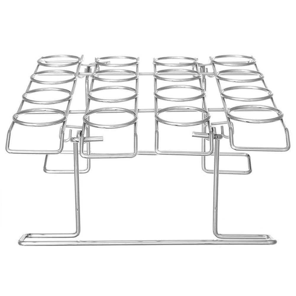 16 Hole Stainless Steel Ice Cream Cone Display Rack Stand Diy Ice Cream Cone Holders Baking Cake Cupcake Cooling Tray Holder