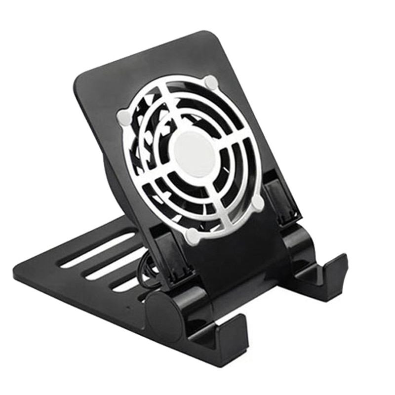 Usb Desk Telefoon Fan Quiet Cooling Pad Radiator Met Opvouwbare Stand Houder Voor Iphone Ipad Tabletten Laptops