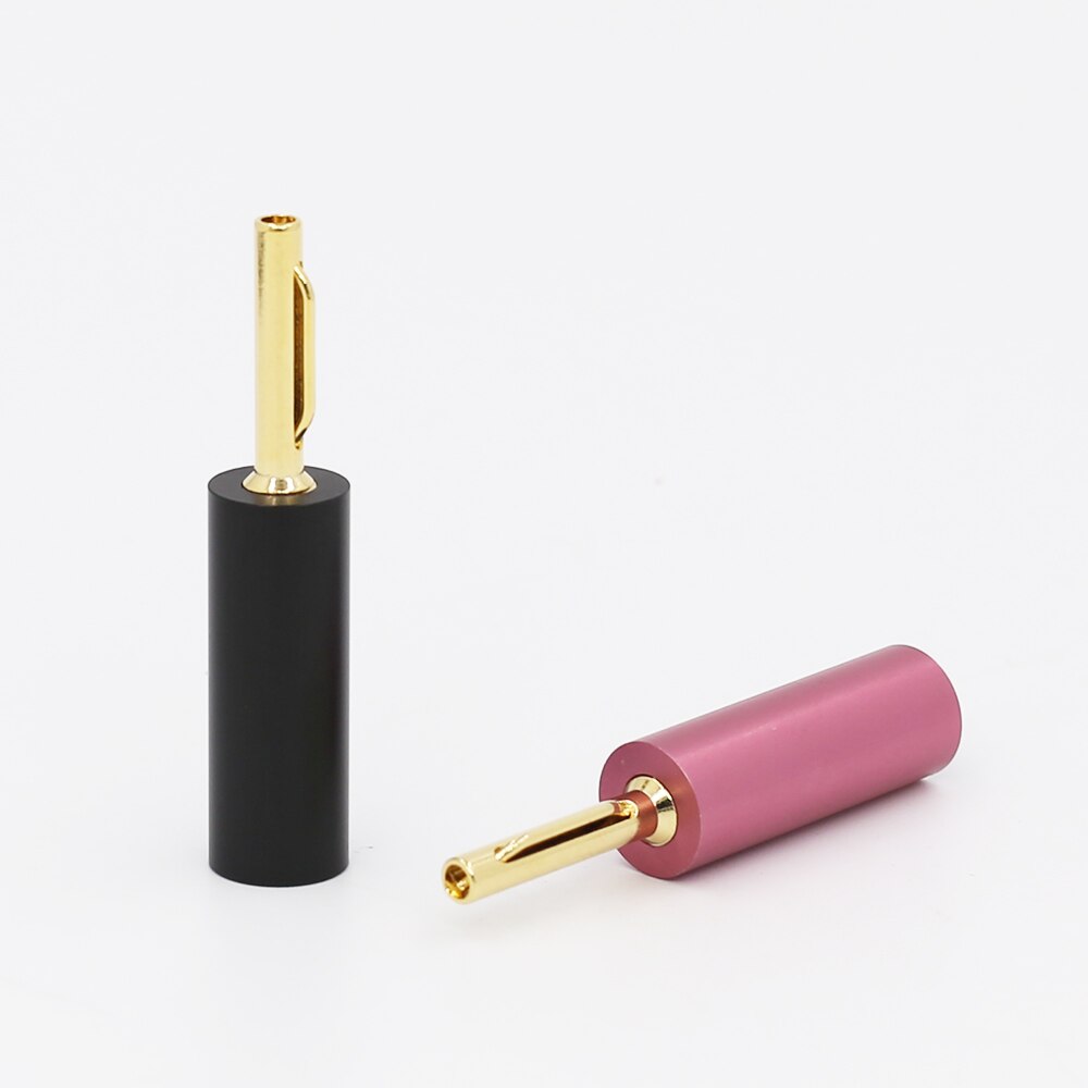 Vergulde Banaan Pluggen Audio Speaker Mannelijke Connector