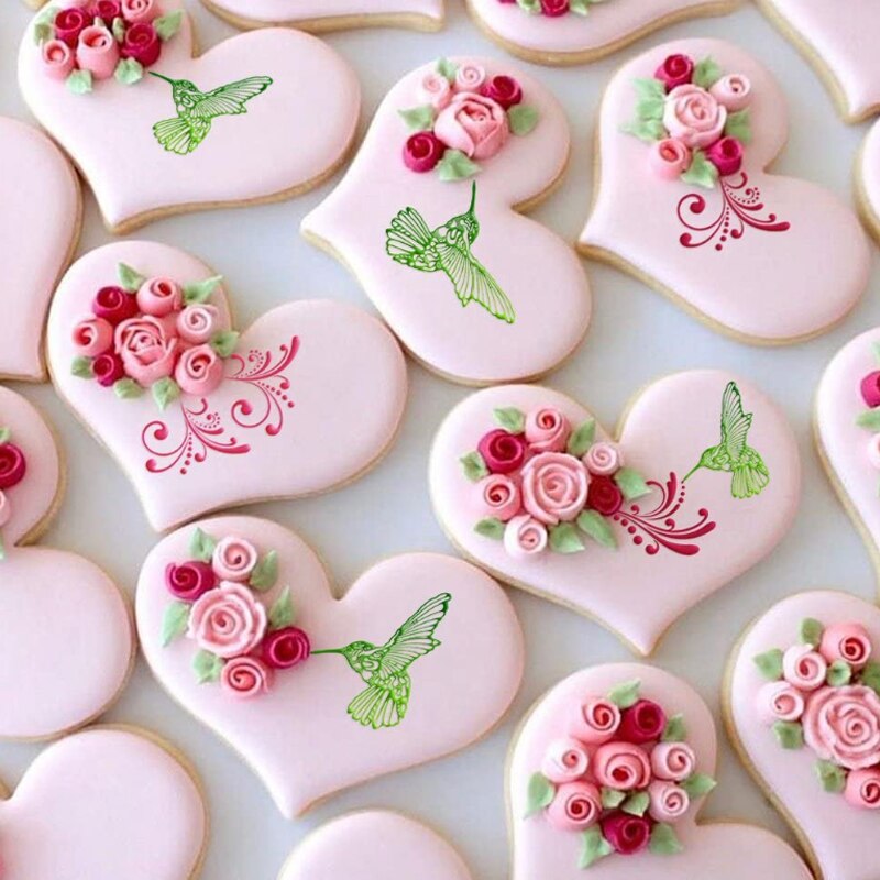 Hummingbird Silicone Cake Mold for Decorating Fondant Cake Lace Mats, Chocolate, Gumpastes Mold, Kitchen Gadgets