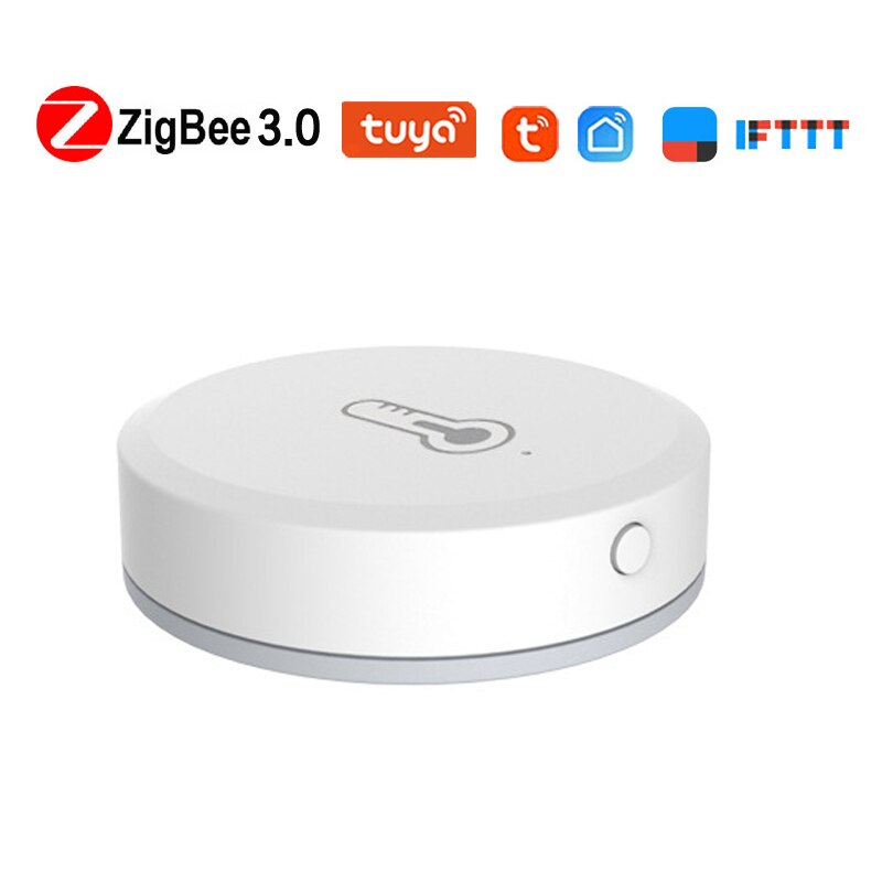 Tuya Zigbee Temperature And Humidity Sensor Home Smart Linkage Wireless Temperature And Humidity Sensor Battery-powered