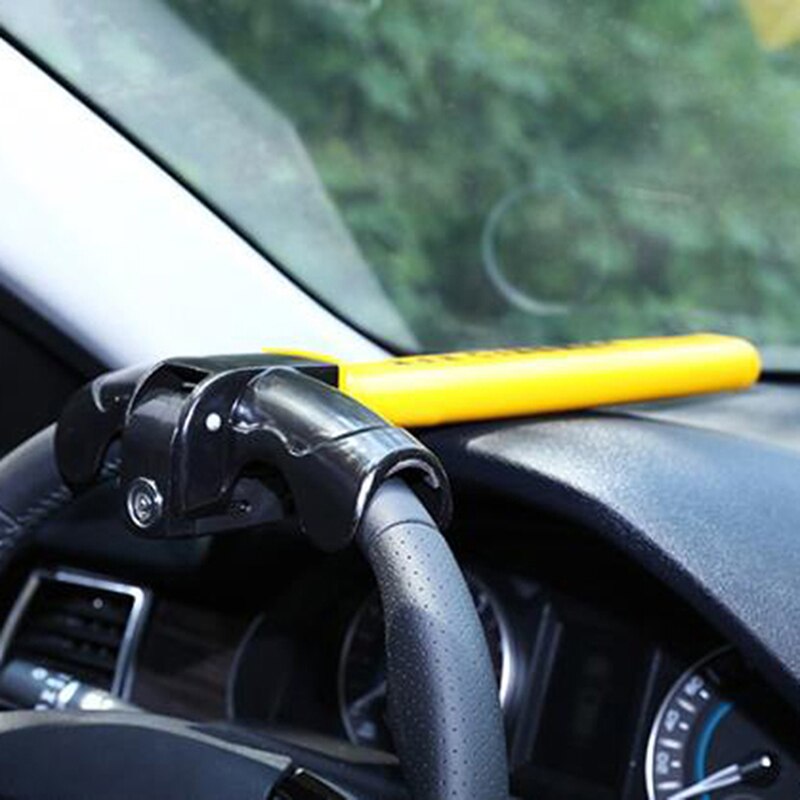 Universal Car Steering Wheel Lock Heavy Duty Anti-theft Car/Van Security Rotary Steering Wheel Lock Enhance Automobile Security