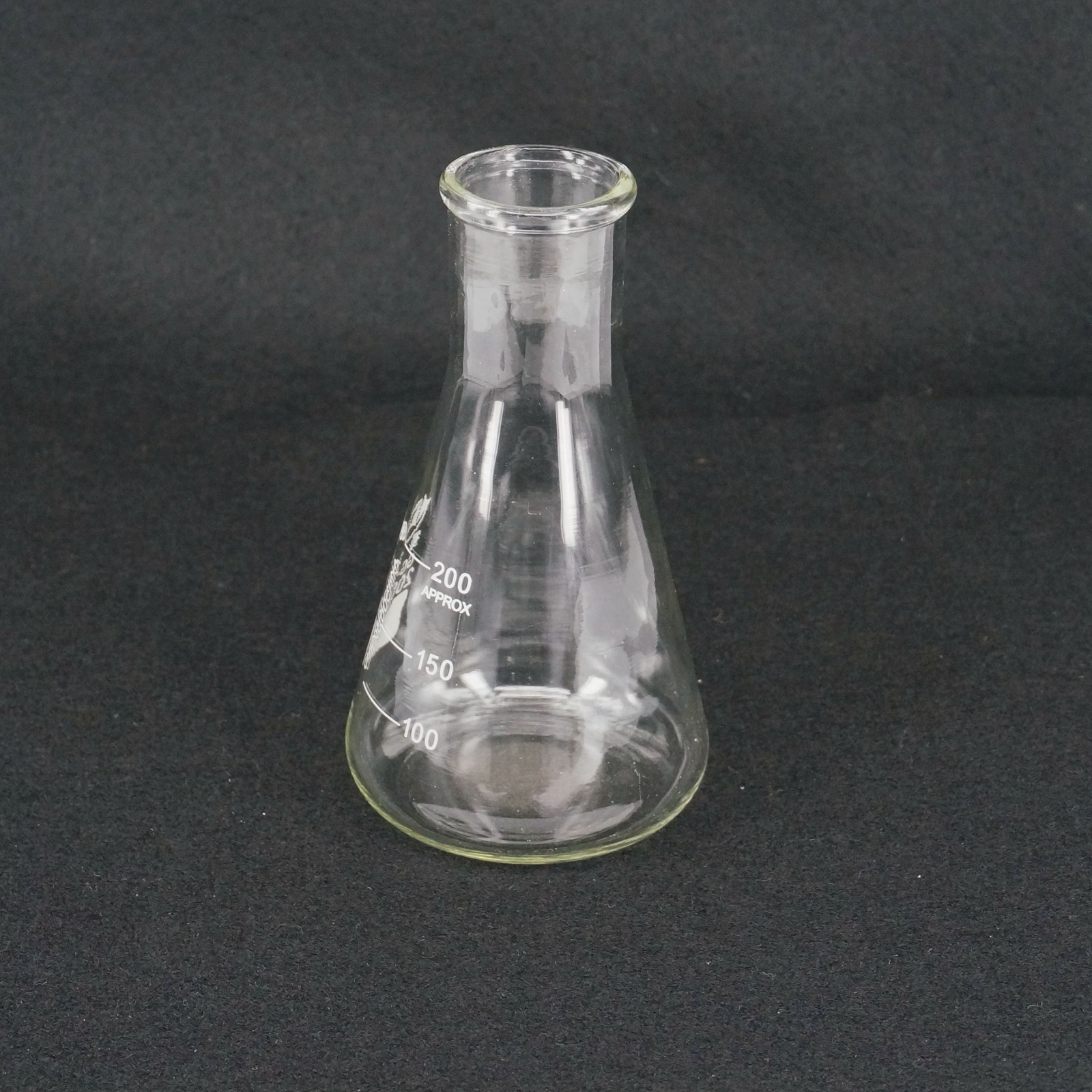 200ml Wide Neck Borosilicate Glass Conical Erlenmeyer Flask For Chemistry Laboratory