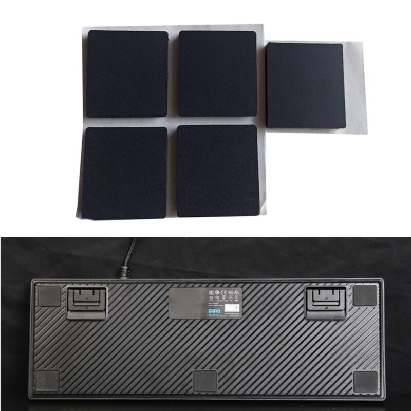 5 sztuk antypoślizgowe naklejki uchwyt gumowe nóżki robić klawiatury mechanicznej logitech G810 G zawodowiec