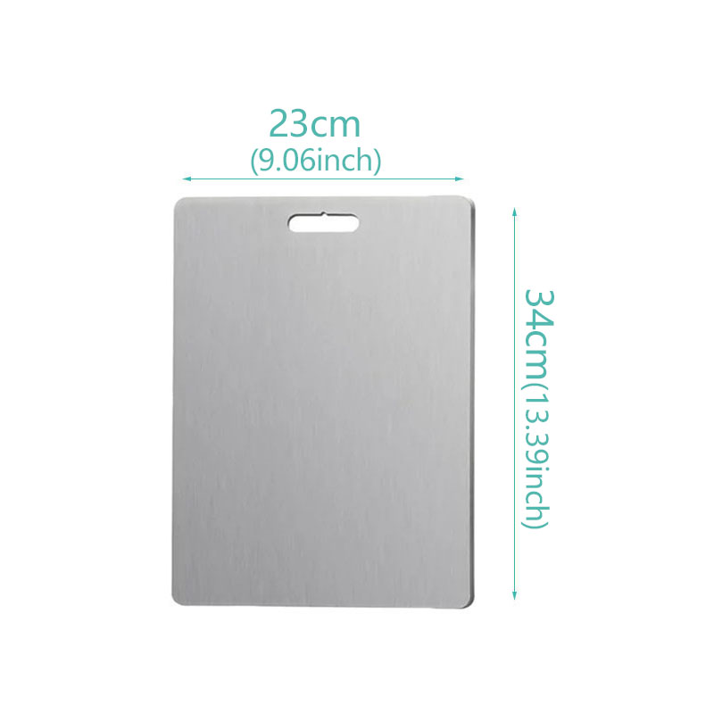 Titanium Cutting Boards Two Sides Of Germany Board 304Stainless Steel Food Cutting Food Cutting Mat Serving Tray For Cooking: 300x200x15mm / Blue