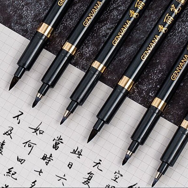 3 stücke Kalligraphie Pinsel stift autogramm Schönheit stift Unterschrift kalligraphie Zeichnung Malerei