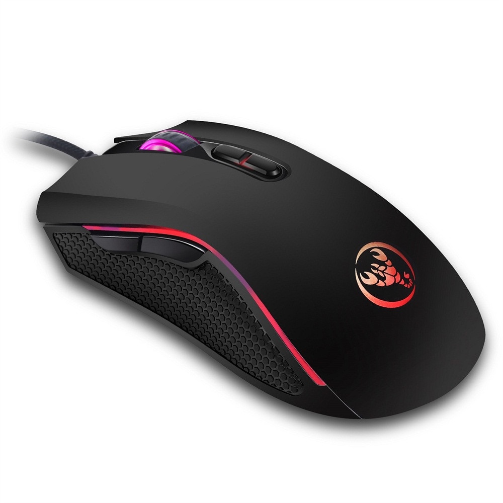 Wired Gaming Mouse Pro Gamer 3200DPI 7 Bright Color LED Backlit Optical Ergonomics Mouse Mice Comfortable Touch