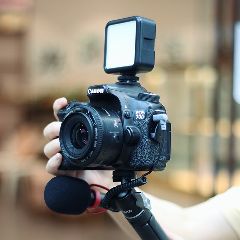 Ulanzi u-vlog lite utdragbar dubbel kallsko kulhuvud volg stativ för smart telefon sony canon nikon dslr kameratillbehör
