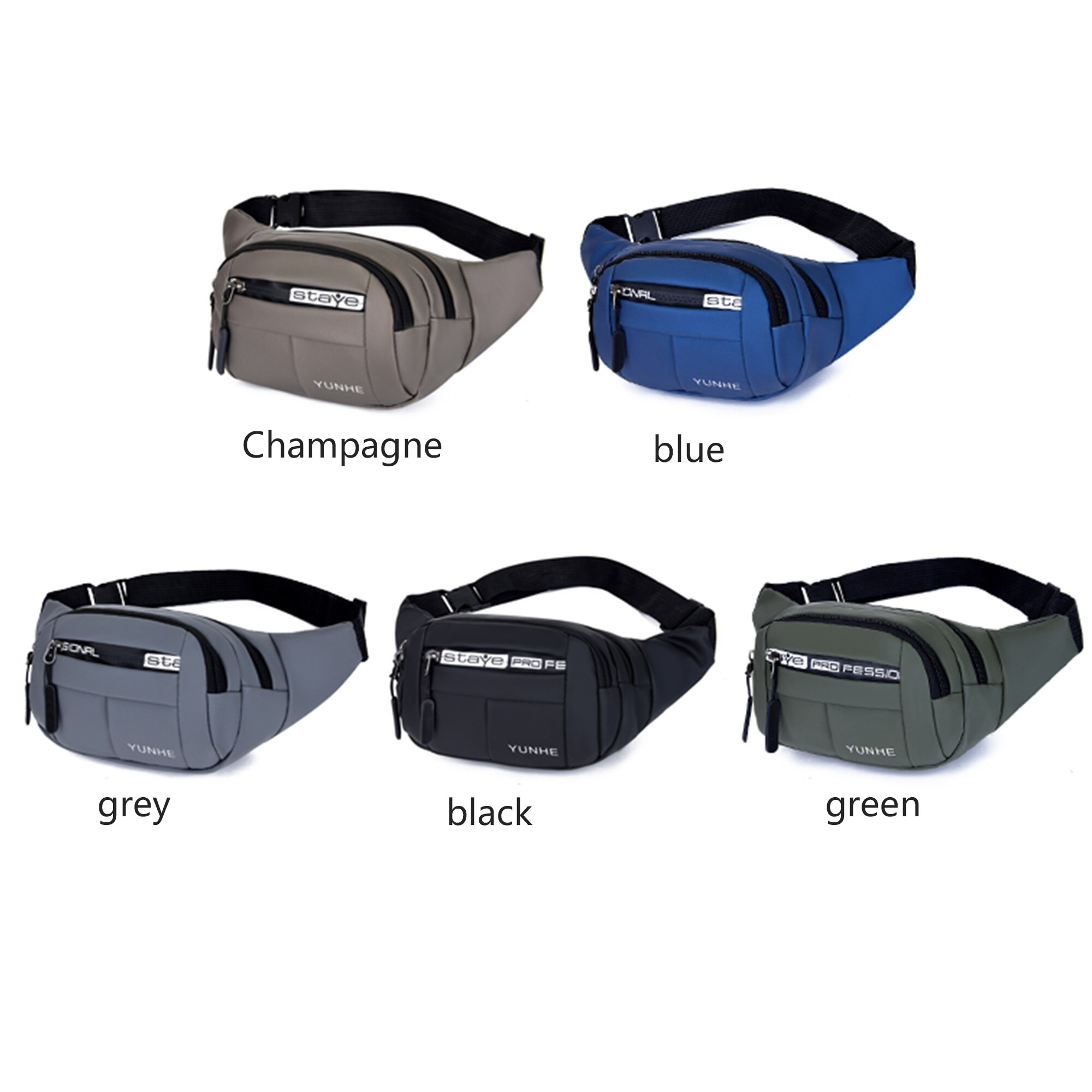 Men Women Waist Hip Belt Bag Purse Pouch Travel Sport Bum Bag Fanny Pack