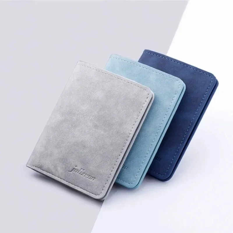 Modny portfel męski/damski ID/portfel z miejscem na karty kredytowe dla mężczyzn Multi-Card BagHolder Dwuczęściowy mały portfel Czarny/szary portmonetka