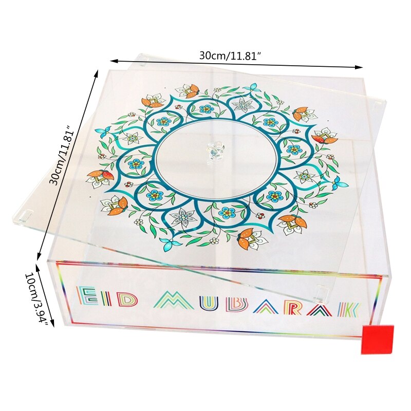 Transparent Acrylic Cake Display Cover Box for Cake Cookie Cupcake Stand