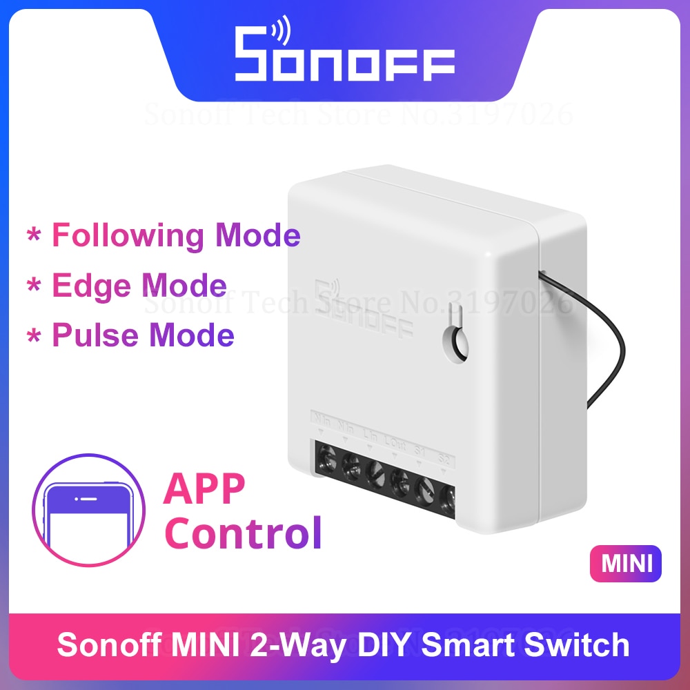 Itead Sonoff Mini DIY Clever schalten Kleine Körper Fernbedienung Wifi Schalter Unterstützt Eine Externe Schalter Arbeit Mit Alexa Google hause