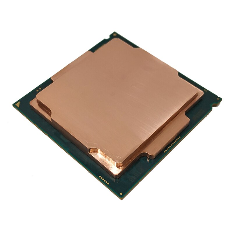 Couvercle de couvercle en cuivre pur ouvreur de CPU IHS refroidissement pour 3700K 4790K 6700K 7700K 8700K 9700K 9900K 10900K 115x1200 protecteur d'interface
