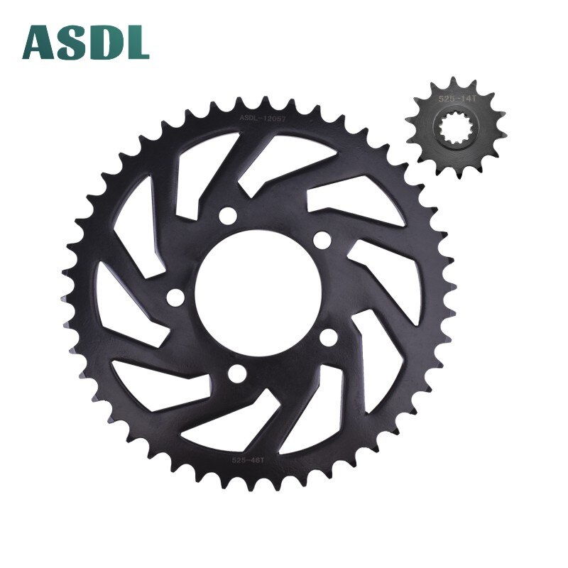 525 14t 46t 600cc motorcykel for- og baghjulssæt til benelli 600 bn600 bj600 bn bj 600 525 14t 46t