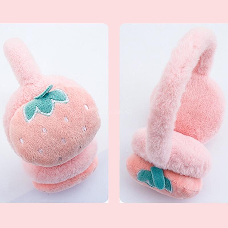 Adjustable Kid Fruit Ear Muffs Warm Soft Fluffy Cute Earmuffs Winter Warm Outdoor Winter Warm Earmuff Earmuffs For Girl