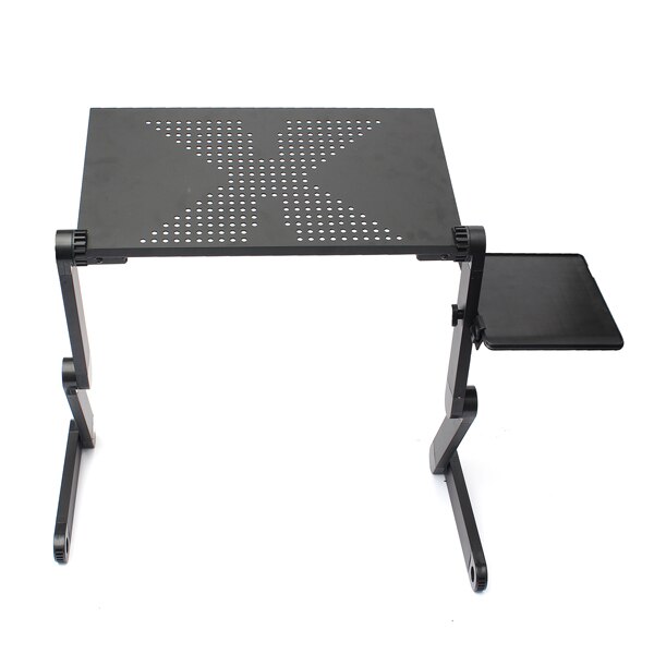 Aluminum Laptop Folding Table Computer Desk Stand for Bed 360 Degree Rotation MultiFunctional Portable Folding Table