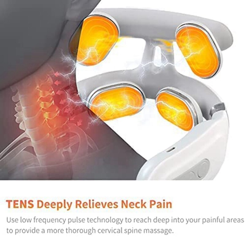 Neck Massager with Heat, Neck Massager for Pain Relief Neck Relax Neck Massage Therapy Neck Massager for Women &amp; Men