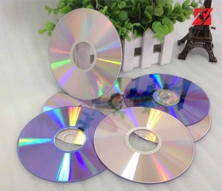 10 pcs Silver Back Printable Surface 4.7 gb 16x DVD+R Discs
