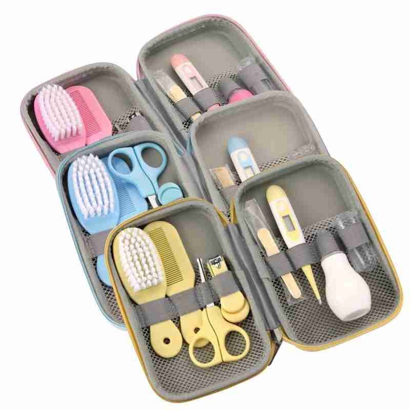 6/8/10/13 Stks/set Kinderen Care Set Baby Simulatie Gezondheid Tool Kinderen Care Polijstmachine Nail Draagbare familie Speelgoed Care Kit Bru Y0M0