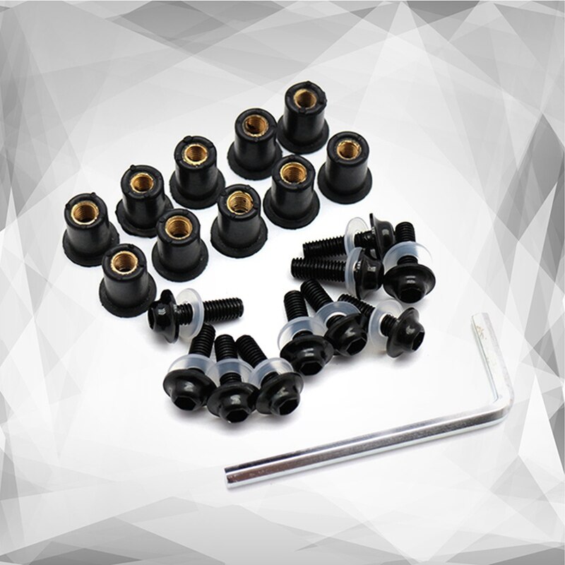 5mm Motorcycle Screw Windscreen Windshield Bolts Nut FOR YAMAHA TIGER 1050 SpoRt 1200 EXPLORER 800 XC XCX XR XRX