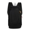 Unisex Outdoor Cycling Backpack Large-Capacity Stitching Color Zipper Opening Clos Wide Shoulder Strap Tear-Resistant Backpack: black