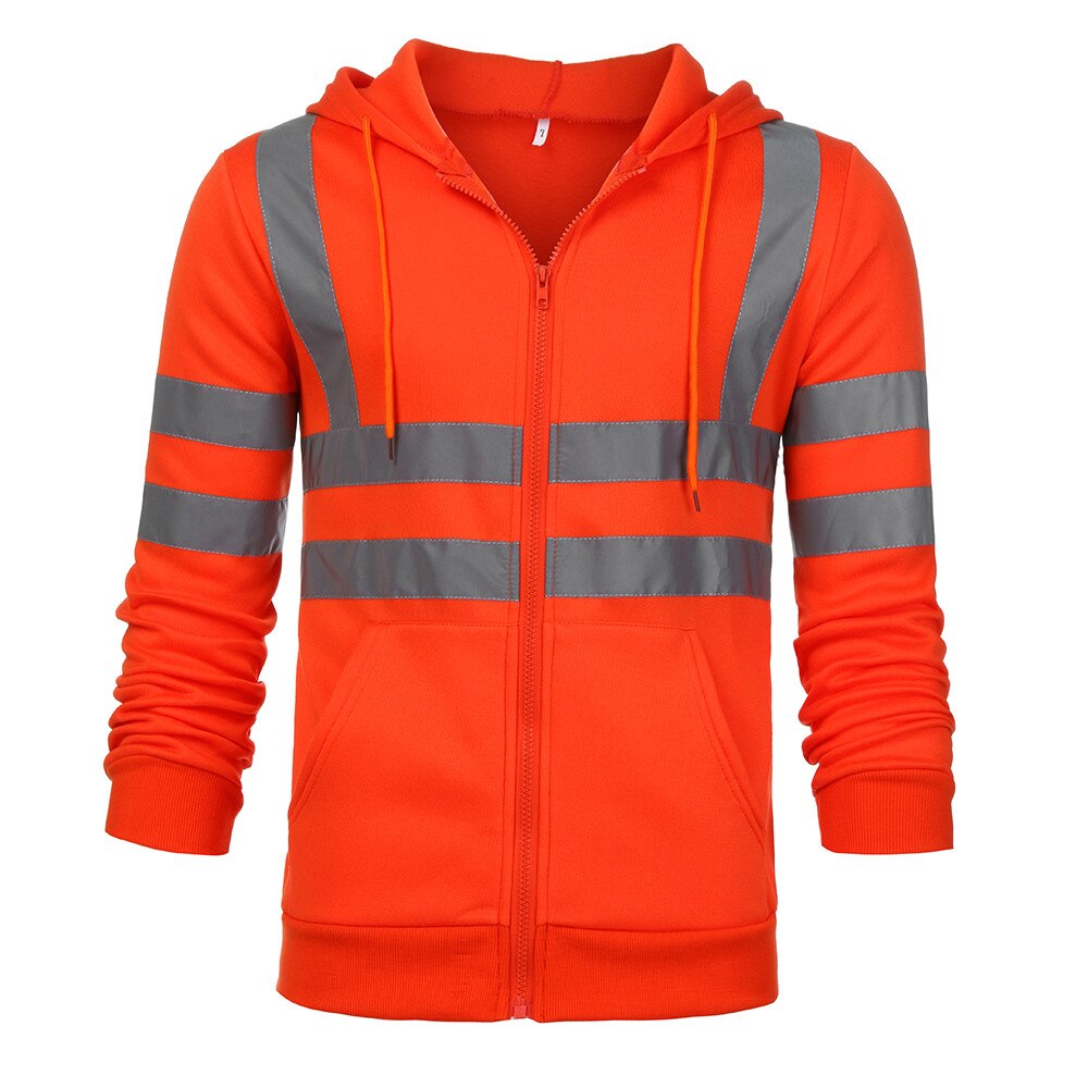 Hoodies mâle vêtements de sport à la hommes Sweatshirts travail routier haute visibilité pull à manches longues hauts Blouse vêtements hommes 9.20