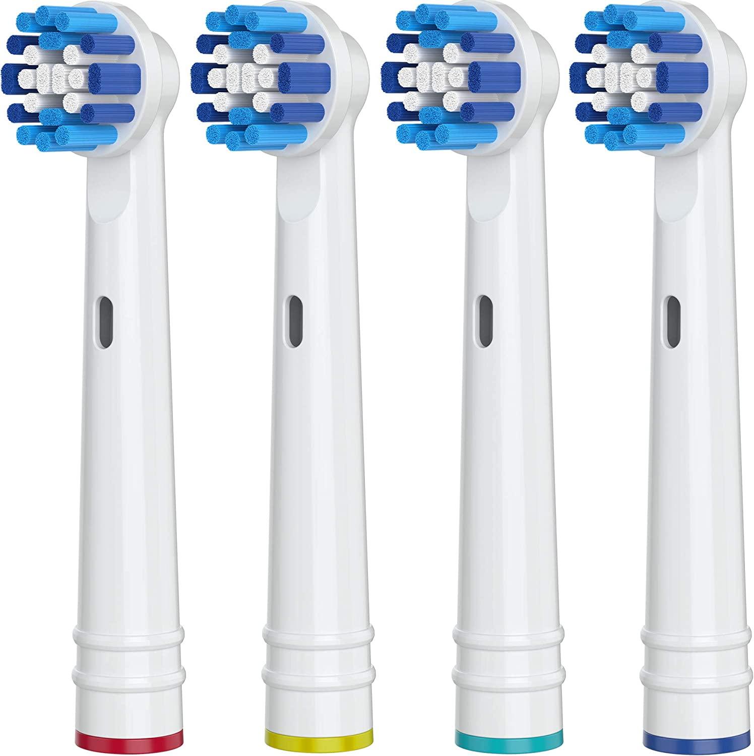 4 Stuks Vervangende Opzetborstels Voor Braun Oral B Elektrische Tandenborstel-Voor Orale B Dagelijkse Schoonmaak Tandenborstel Opzetborstels