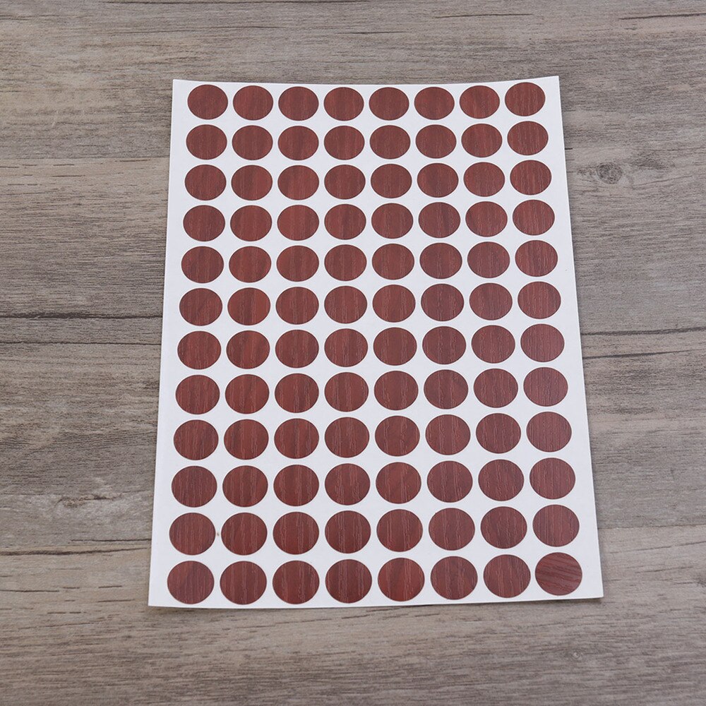 96pcs/sheet Waterproof Screw Hole Covers Non-slip Screw Hole Caps 15mm Decorative Stickers(01): As Shown 2